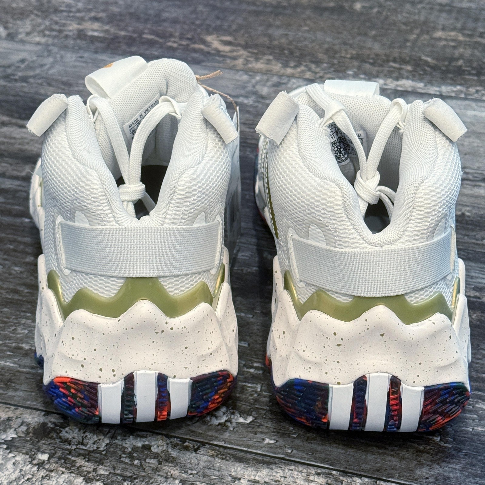 Adidas Exhibit B WMNS Mid Shoes Womens Size 11 White Gold Basketball HQ1121 NEW thumbnail 5