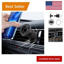 Adjustable Car Phone Holder with Strong Magnetic Grip - Easy Installation