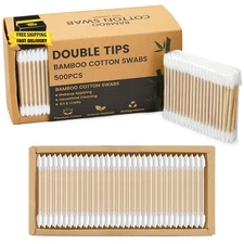 Precision Tip Cotton Swabs, Double End - Pointed Cotton Swabs for Makeup, Cosmet