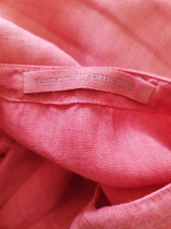 ELEMENTE CLEMENTE  Kurzarm Leinen Bluse orange Gr. 1 (DE 38/40)  🧡  - Bild 3 von 4