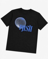 Pash Globe Tee Herren T-Shirt Schwarz Blau Globe-Print Gr. M Neu