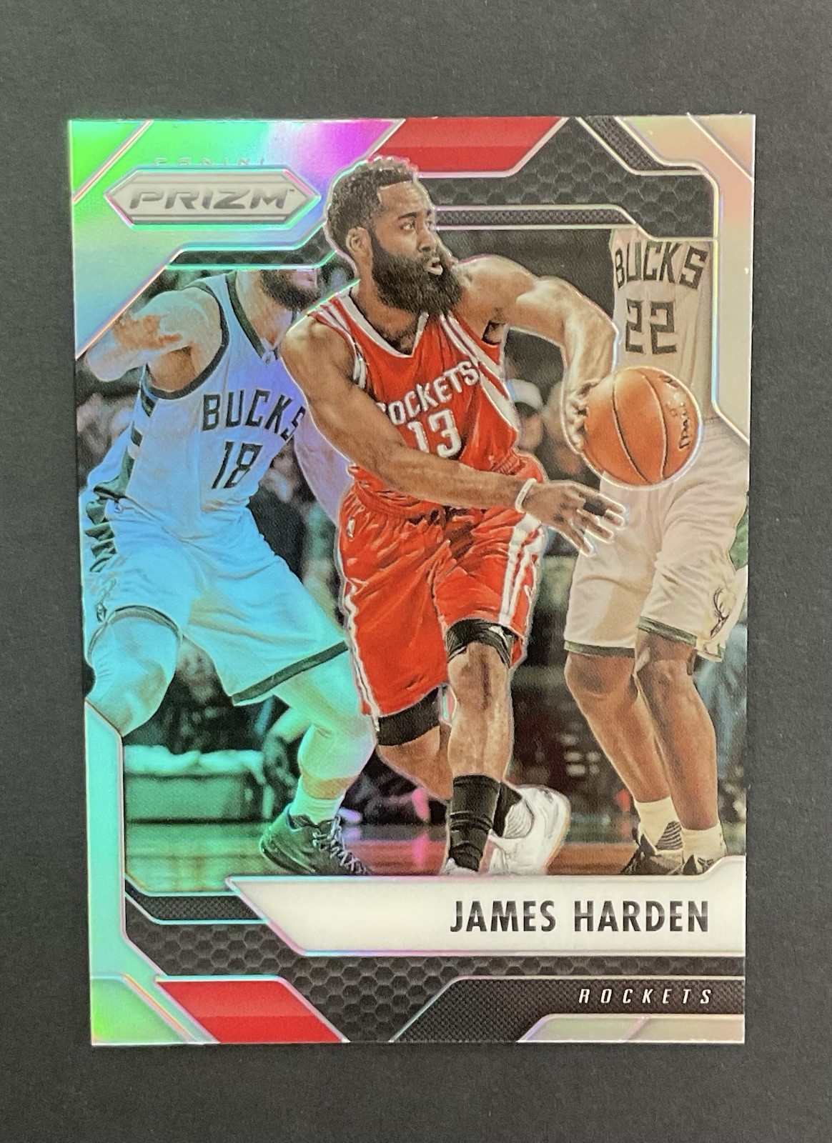 2016-17 Panini Prizm Silver Prizm James Harden #221 Rockets