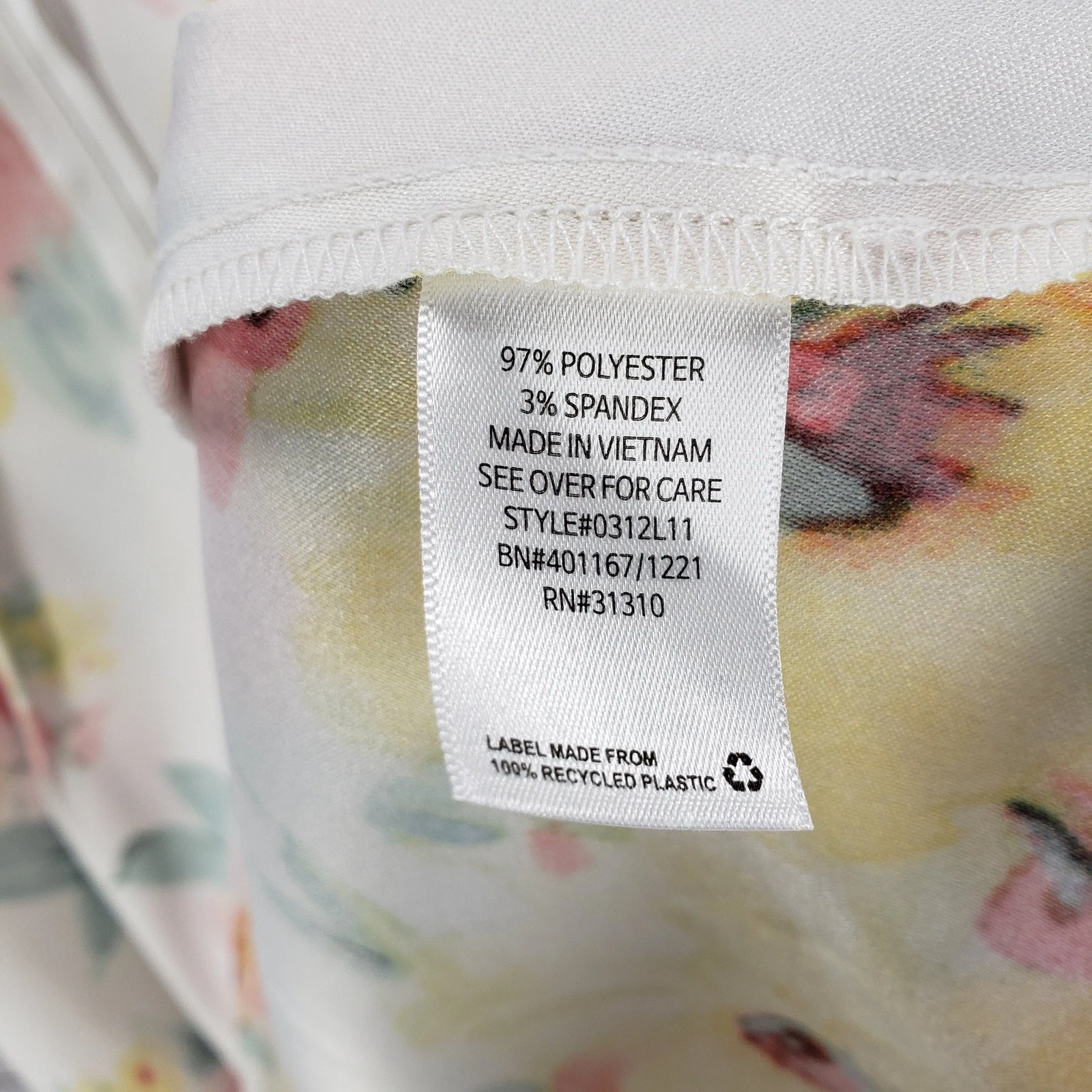 Abito donna ALYX floreale senza maniche chiusura zip dietro taglia 18