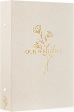 Wedding Photo Album 4x6 300 Pocket Photos Slip in, Linen Cover Large Capacity 