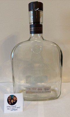 WOODFORD RESERVE KY STRAIGHT BOURBON Empty GLASS BOTTLE w/ CORK 1.75L Large 12''T