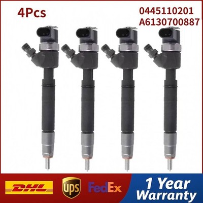 4PCS Diesel Fuel Injector 0445110201 A6130700887 For Mercedes-Benz Vito V-Class