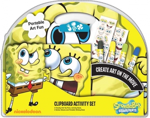 Spongebob Squarepants Clipboard Activity Set Stationery Brand New Gift