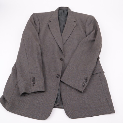 Burberry Dark Gray w/ Faint Blue 100% Wool Blazer Sport Jacket Mens 44L - Picture 15 of 15