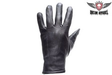 Women's New Black Full Finger Leather Motorcycle Biker Riding Gloves