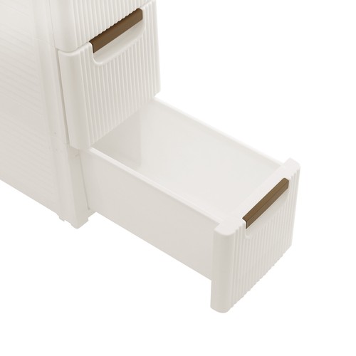Mobile Slim Storage Cart Organizer for Office Bedroom 5 Drawers Storage Dresser - Picture 10 of 22