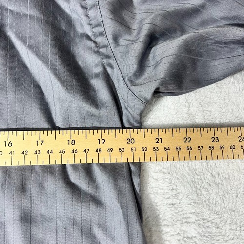 Kenneth Cole Reaction Dress Shirt Men's Size Medium Gray Button Up Long Sleeve - Picture 5 of 7
