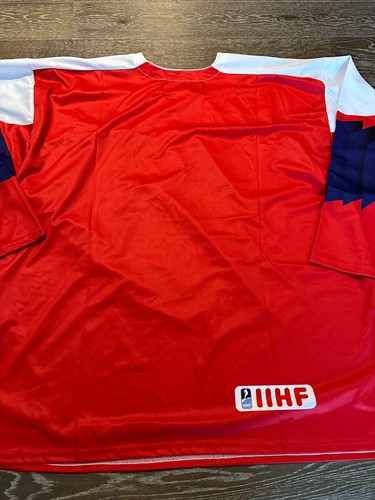 NWT Olympic Team RED CZECH REPUBLIC IIHF Nike Team Hockey Jersey Mens XL - Picture 3 of 11