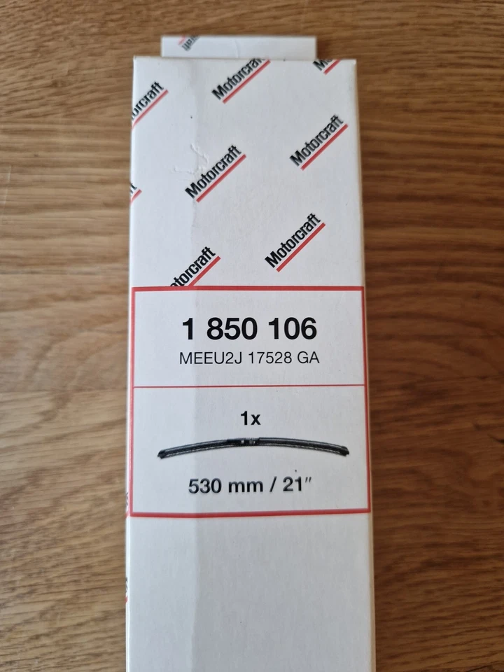 MOTORCRAFT  530mm/21" FLAT WIPER BLADE  fits AUDI MAZDA SEAT SKODA VOLVO 1850106 - Image 4 of 4