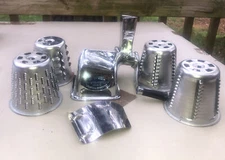 Vintage Saladmaster Hand Crank W/ 4 Cones Only Waterloo, Indiana. No 3 Leg Stand