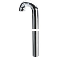 Viega Bodenrohr Dn 38 X 680 Mm, 180°, Messing Verchromt, Mit BöRdelrand 130978