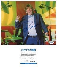 PETER NOONE Signed 8x10 Herman's Hermits PHOTO Acoa Certified