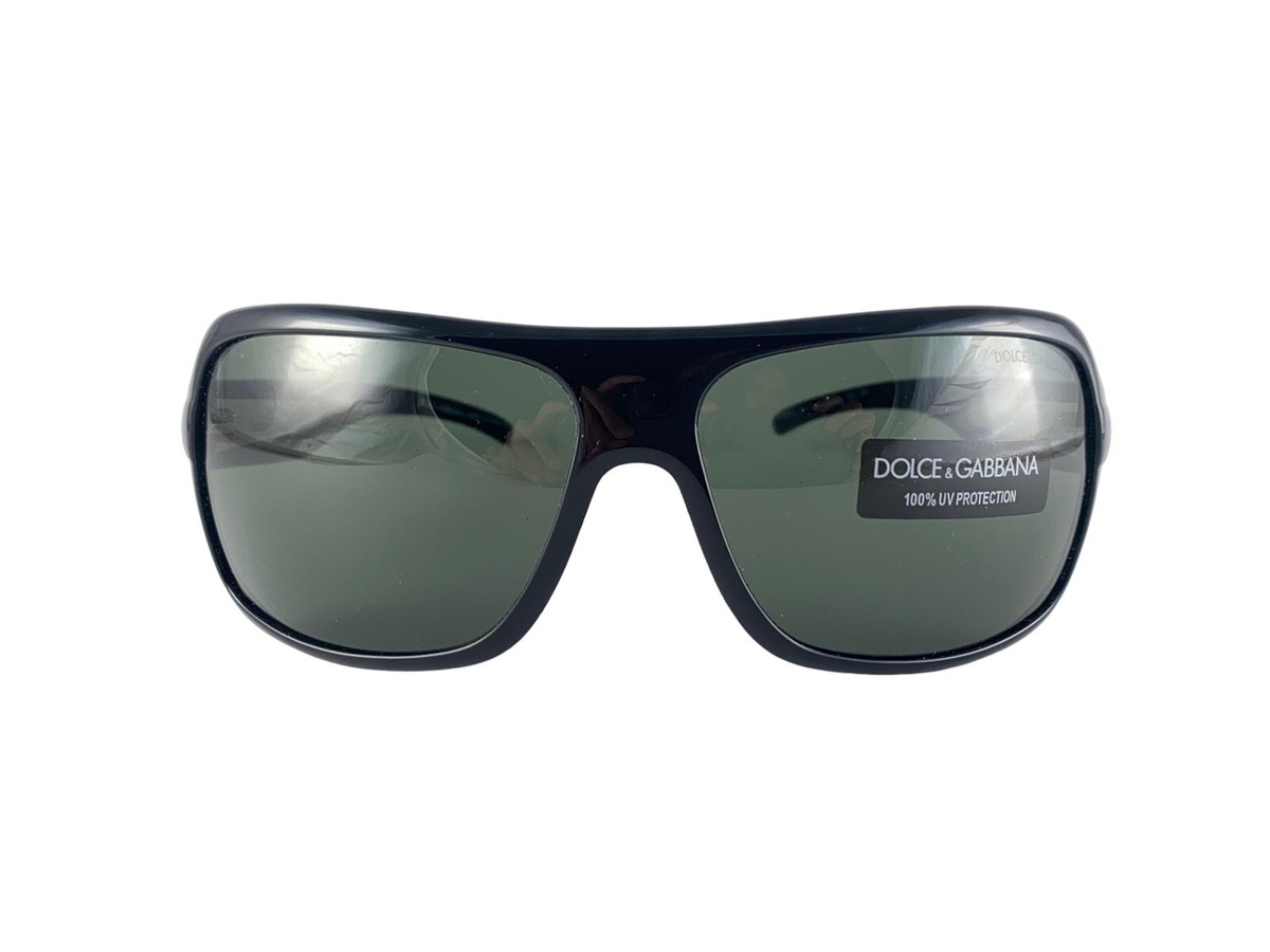 VINTAGE DOLCE & GABBANA DG 6031 OVERSIZED BLACK FRAME SUNGLASSES
