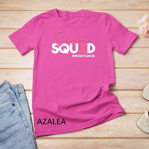 Camiseta unisex para cuidadores de cuidadores escuadrón de apoyo al cáncer de mama cinta rosa - Imagen 2 de 15