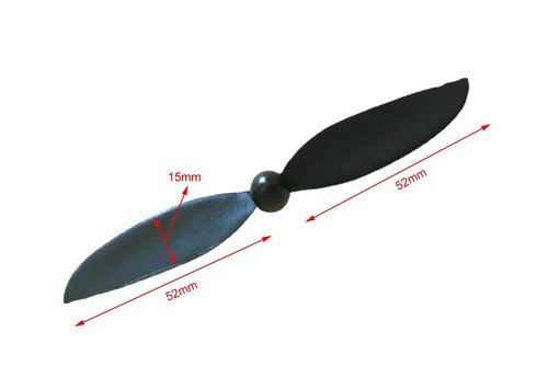 Hobby Accessory Part RC Airplane Model Spare Propeller Black Color DIY x 3 pcs - Picture 3 of 4