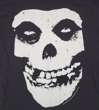 The Misfits Hanes Shirt Unisex Small Black With White Skull Graphic Tee Goth