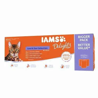 Iams delights cat food sale