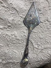 Vintage 11.5 x3 Cake Knife Pie Server Silver New