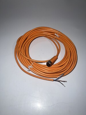 IFM EVT002 Cordset 10M 4 Pin M12 Eurofast Connector New No Bag