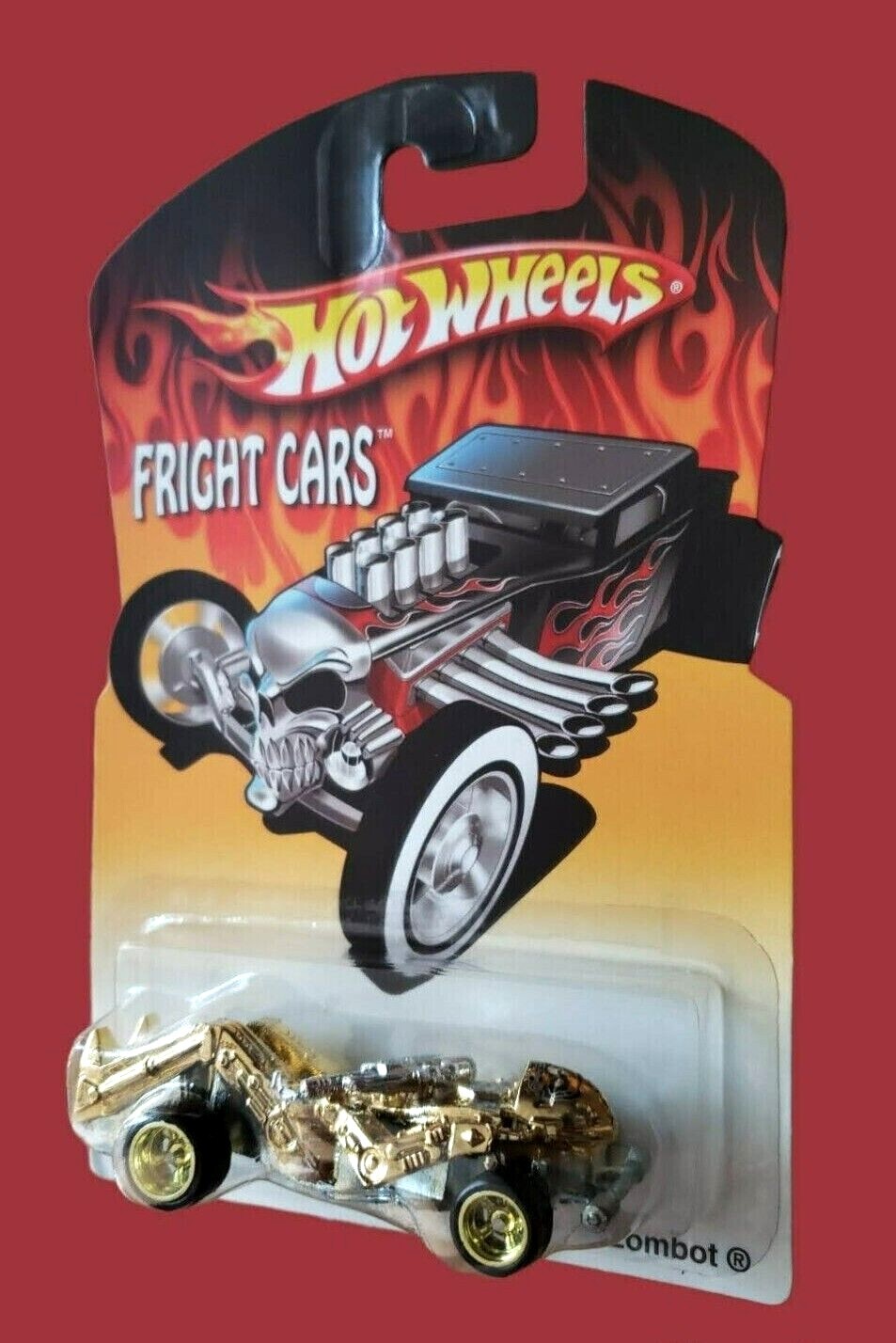 2007 Hot Wheels FRIGHT CARS ZOMBOT Halloween Fright Zombot Car 1/64 MOC