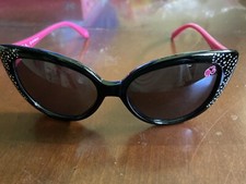 Girl's Barbie Sunglasses Black Pink Bling