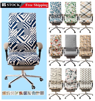 Office Computer Chair Cover Stretch Swivel Slipcover Desk Task Seat Cover��