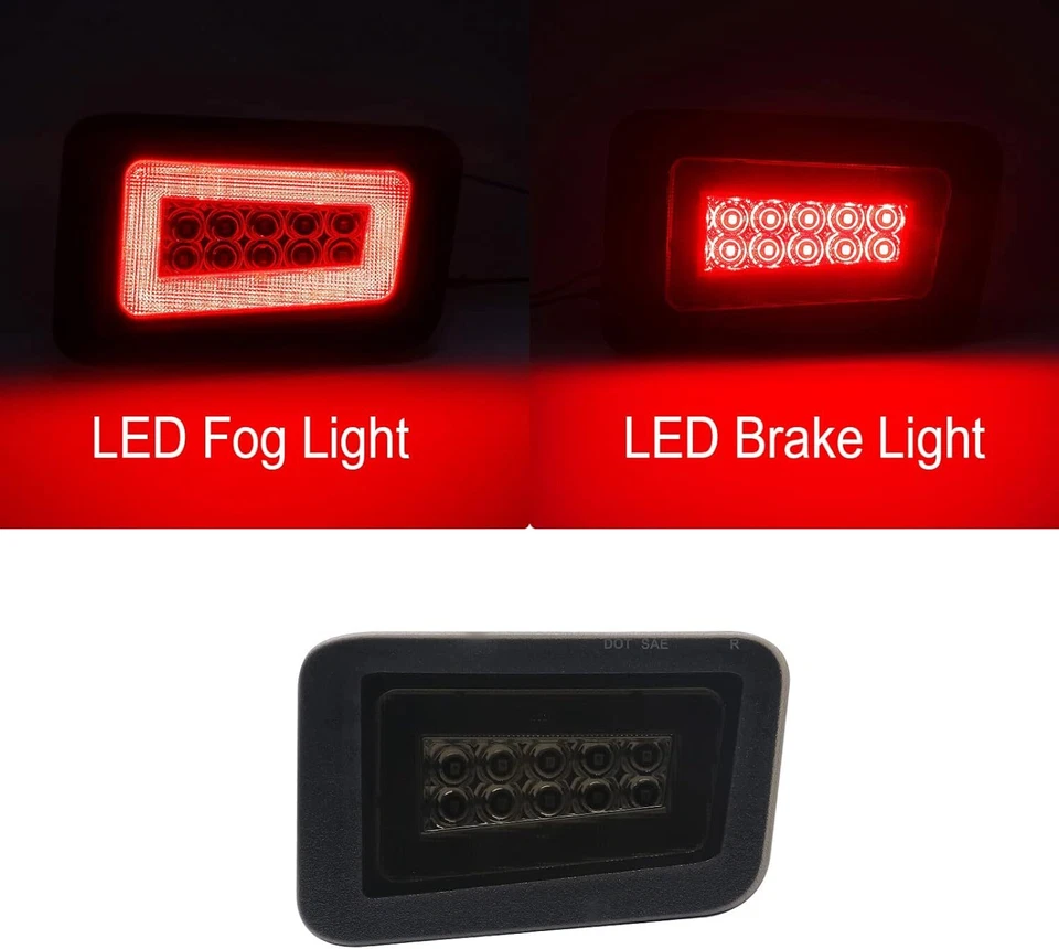 Luz trasera de freno de señal de giro antiniebla LED ahumada para Hummer H2 2005-2009 Foto 2 de 4