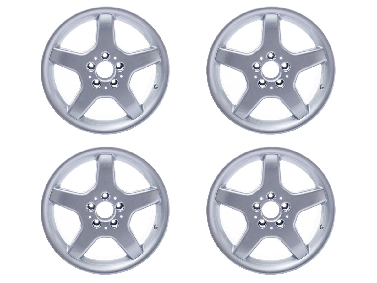 New Mercedes-Benz Set of 7.5 x 16 Inch ET 25 Replica 5-Spoke Alloy