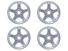 New Mercedes-benz Set Of 7.5 X 16 Inch Et 25 Replica 5-spoke Alloy Rims