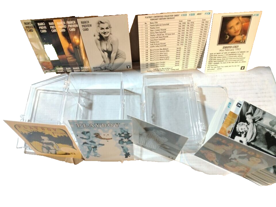 1994 PLAYBOY COLLECTOR CARD SET FEBRUARY 120+6 PREVIEW+3 CKLIST