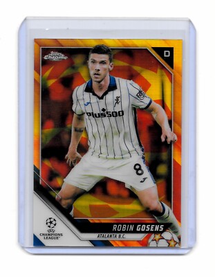 2021-22 CHROME UEFA ORANGE GOLD STARBALL SP [ ROBIN GOSENS ] ATALANTA ...