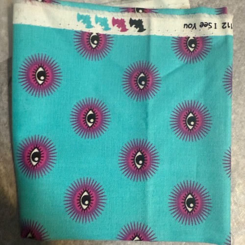 Tula pink delaluna fabric Rare OOP Batty I See You Skulls Fat Quarters + Eighths - Picture 13 of 36