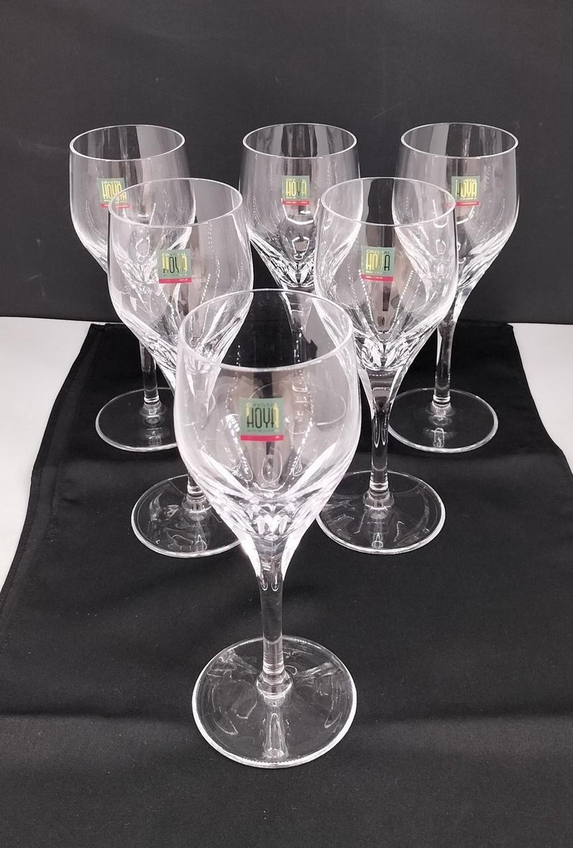 HOYA Crystal 6-sided Q-cut wine glass 6 pieces | eBay