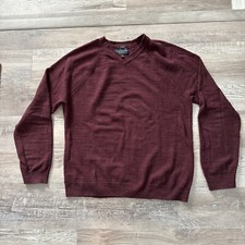 Lucky Brand Sweater Mens Medium V Neck Long Sleeve Knit Welterweight Pullover