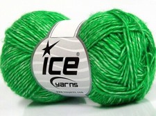8-Skein Lot Denim Yarn fine cotton 8x50g Green