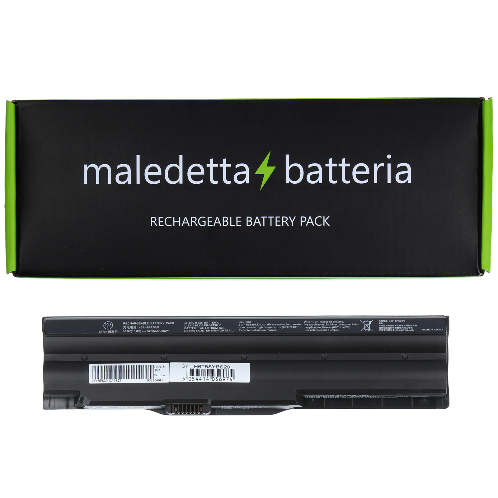 Super Batteria 5200mAh per Sony VAIO VPC-Z12HGX 11.1V Nera