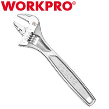 WORKPRO 8" Adjustable Wrench Steel Mirror Polished 3/4" Jaw Crescent Wrench NEW