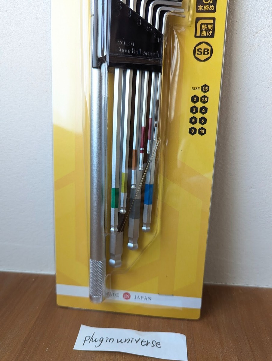 WISE SBL-1000 Ball Point Hex Wrench Set Of 9 (Long Handle) Made In Japan/Can Be Tightened - Foto 8