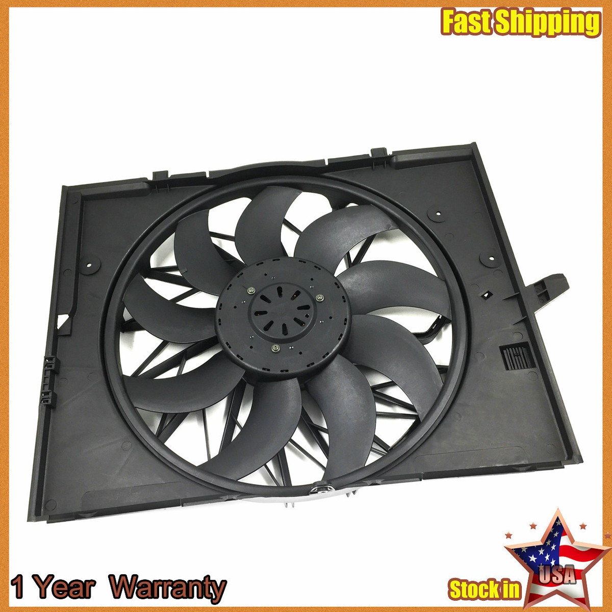 Radiator Cooling Fan Assembly For 04-09 BMW 525i/530i/528xi/750i 