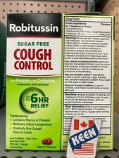 AiWaWa CA, Robitussin Sugar-Free Cough Control Syrup, cherry Flavour, 115 mL