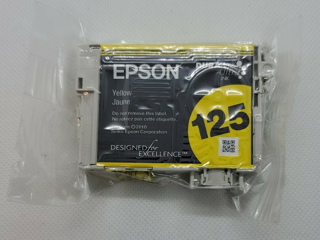Epson Ink Printer Cartridge 125 Genuine OEM Yellow Exp 2019