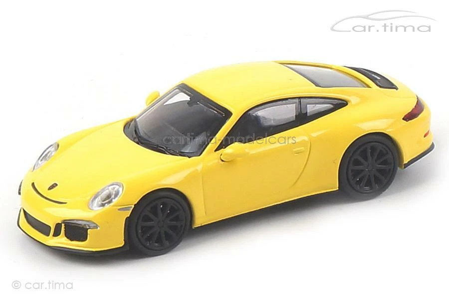 Porsche 911 (991) R Racinggelb/Ruote Nere Minichamps 1:87 870066224 - Immagine 2 di 4