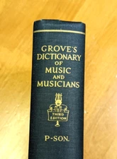 Groves Dictionary of Music and Musicians Third Edition P - Son Single Book Vol 4