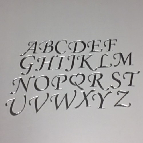 Spiegel Buchstaben 4 oder 8 cm hoch Auswahl A-Z Deko Schrift Alphabet Wunschtext - Bild 29 von 29
