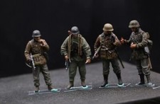 D6091 WWII WW2 Deutsche Hansen Kampfgruppe Ardennes Figuren 1:35 bemalt Diorama