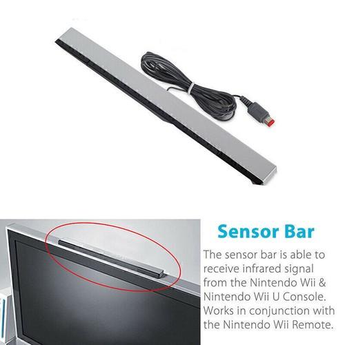 Wired Remote Motion Sensor Bar IR Infrared Ray Inductor for Nintendo Wii / Wii U - Picture 8 of 11